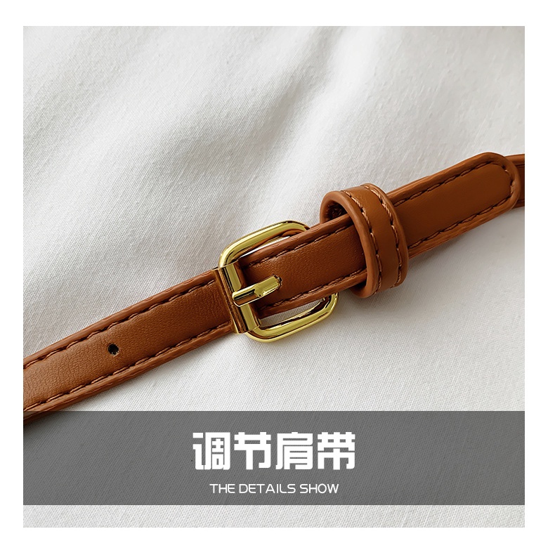 Túi xách nữ mini họa tiết dây ngọc hai màu nâu, đen sang chảnh