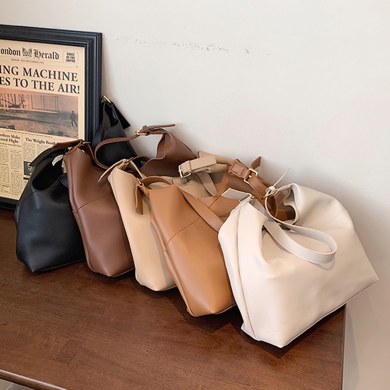 Túi Xách Da PU Sức Chứa Lớn Phong Cách Cổ Điển