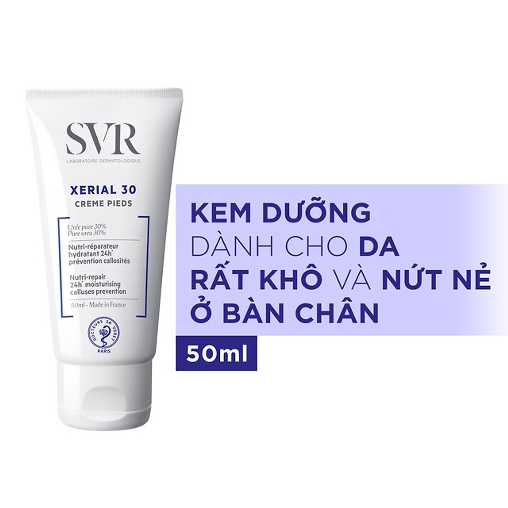Kem Dưỡng Da Chân Khô Nứt Nẻ SVR Xérial 30 Crème Pieds 50ml
