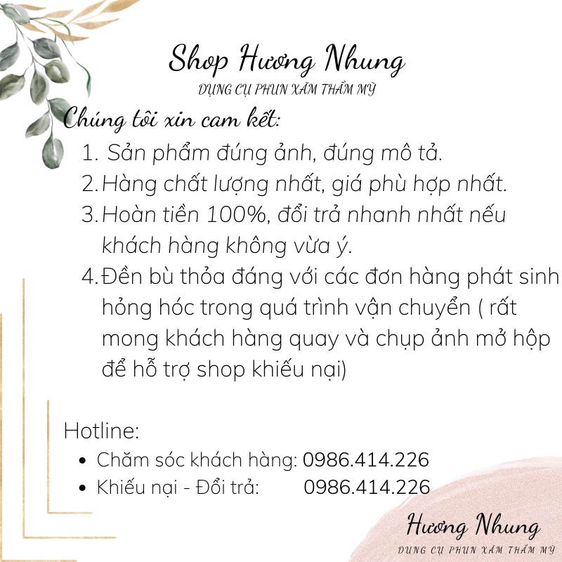 Cán điêu khắc phun xăm các loại