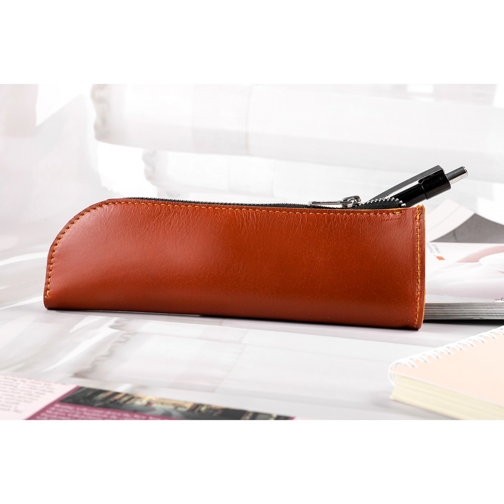 Túi đựng bút da bò thật ZN09VB   - 100% da bò thật, BH 3 năm