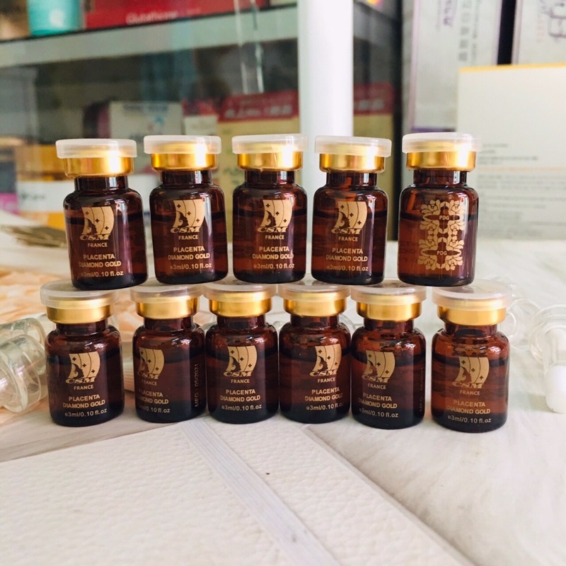 Tế bào Gốc PDG Placenta Diamond Gold 3ml Phục Hồi Da Khi Đã Lăn Kim Săn Chắc Khoẻ Dài Lâu