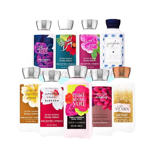 Dưỡng thể Bath &amp; Body Works 236ml - Mùi phổ biến