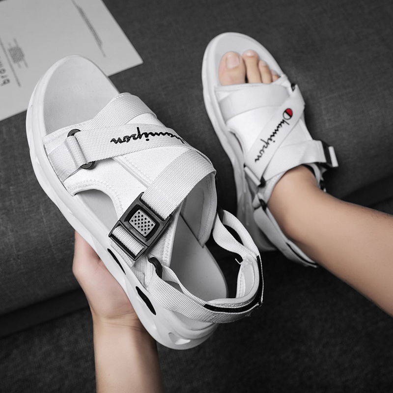 Dép đi biển nam dép quai hậu sandal nam Dép quai hậu nam Giày lỗ Dép cao su dép nam quai chéo dép nam quai hậu dép chống trượt