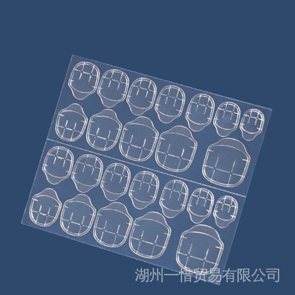 24 miếng kéo dán móng hoàn hảo Bộ 24 Miếng Dán Móng Tay Bằng Silicone Chất Lượng Cao