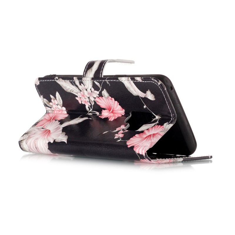 Bao da điện thoại gập kiêm ví hình hoa cho Samsung S9 S9 Plus S8 S8 Plus | BigBuy360 - bigbuy360.vn
