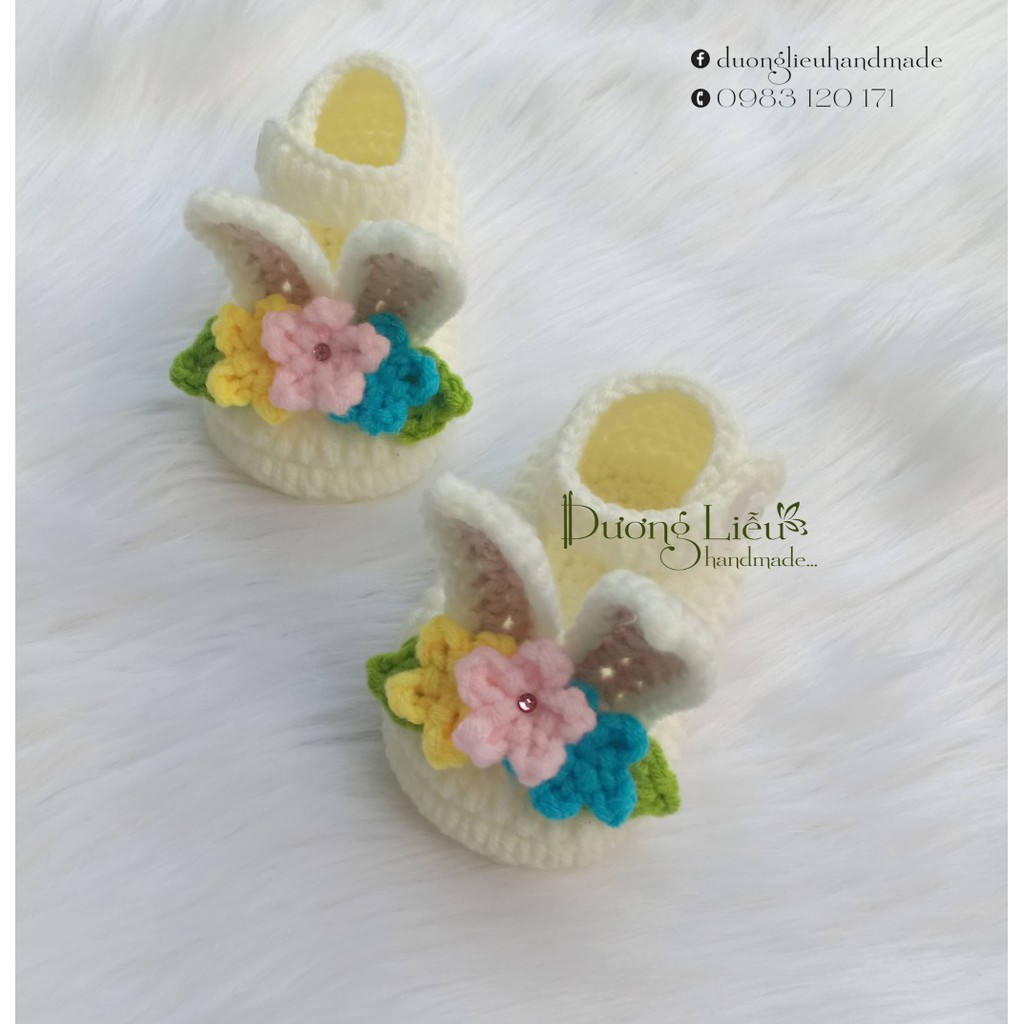 GIÀY LEN HINH TAI THỎ CHO BÉ