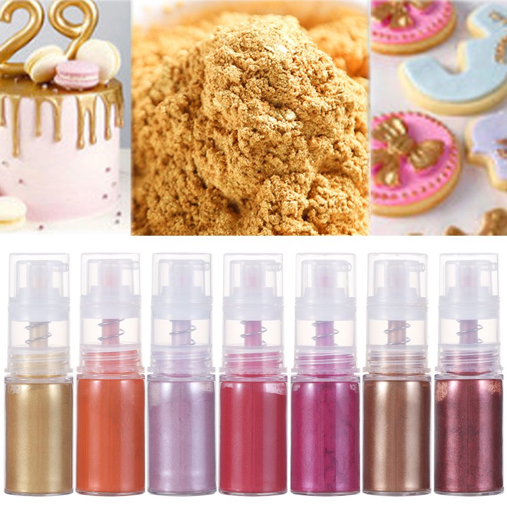 Chai Xịt Trang Trí Bánh Kem 15g Màu Sắc Long Lanh