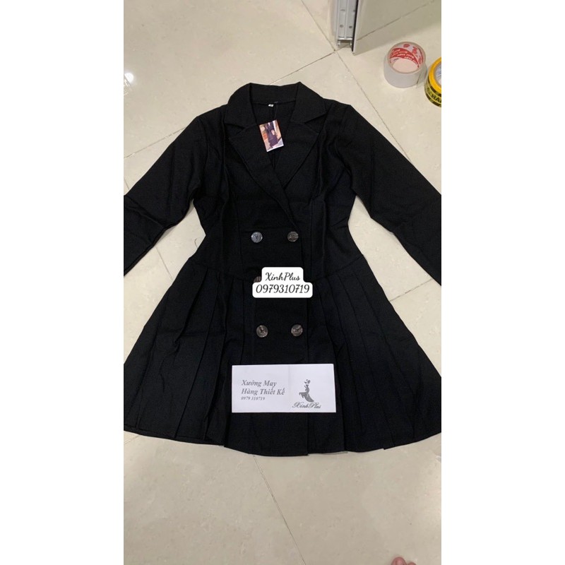 [Hot] Đầm vest tay dài dập li sang chảnh | BigBuy360 - bigbuy360.vn