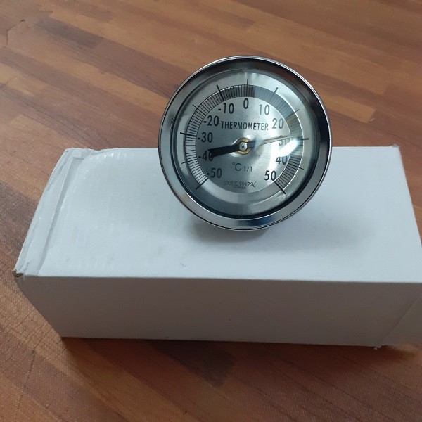 Đồng hồ đo nhiệt độ cơ inox 50 độ C - DAEWON Hàn Quốc (Chân sau)