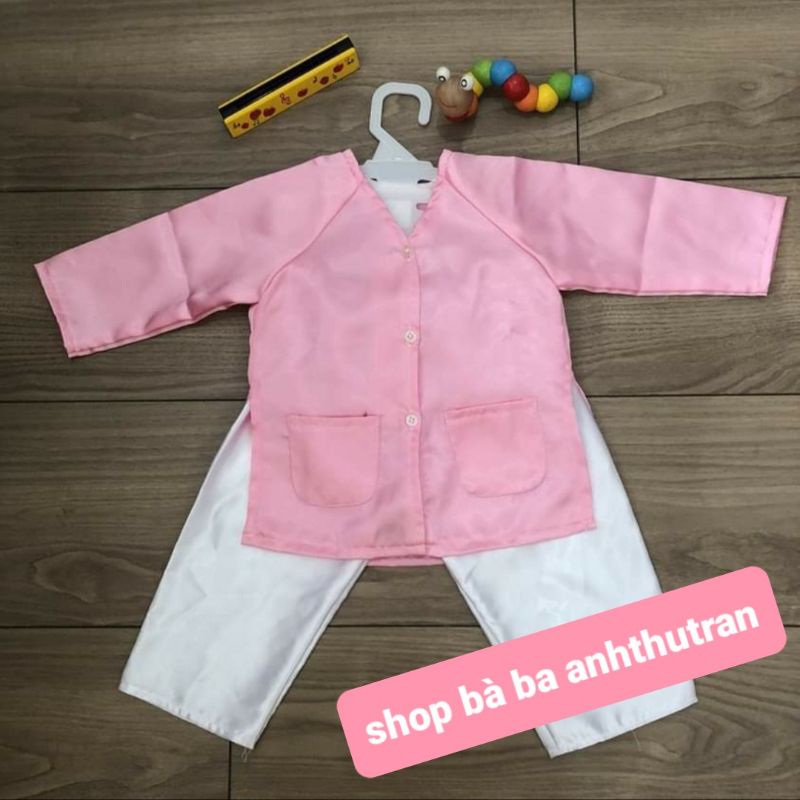 Bộ Bà Ba Cho Bé Gái Chất Liệu Thoáng Mát, Đủ 4 Màu Size Từ 6 - 35KG