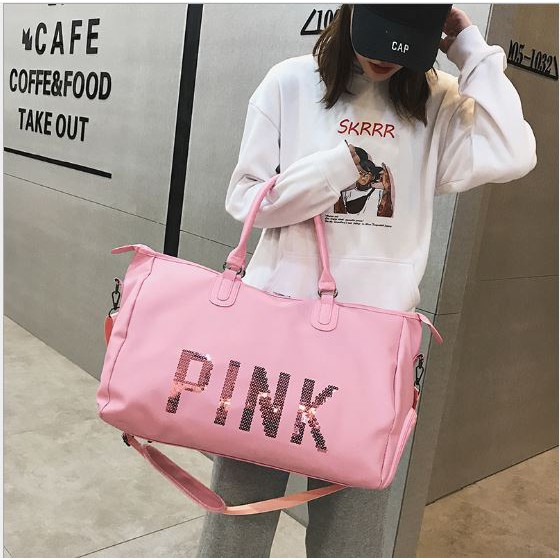 TÚI DU LỊCH 💖 FREESHIP 💖 Túi du lịch pink ĐI BIỂN CHỐNG THẤM NƯỚC SIZE ĐẠI 2 MÀU SANG TRỌNG KAKA65