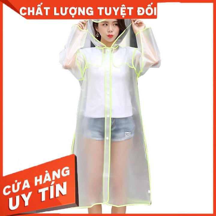 Áo mưa có cúc cài trước trong suốt xuất nhật