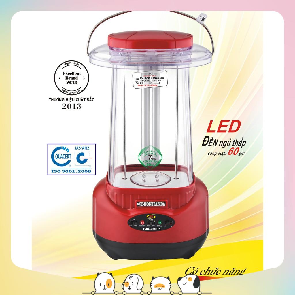 ĐÈN SẠC CHIẾU SÁNG KHẨN CẤP HONJIANDA HJD-3200 (loại có đèn ngủ)