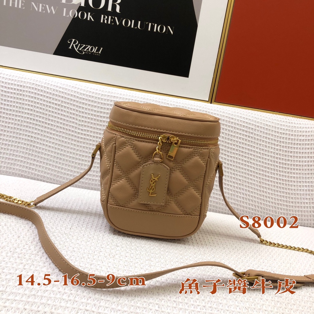 Túi đeo chéo nữ da thật thời trang cao cấp Yves Saint Laurent YSL thiết lế dạng túi hộp