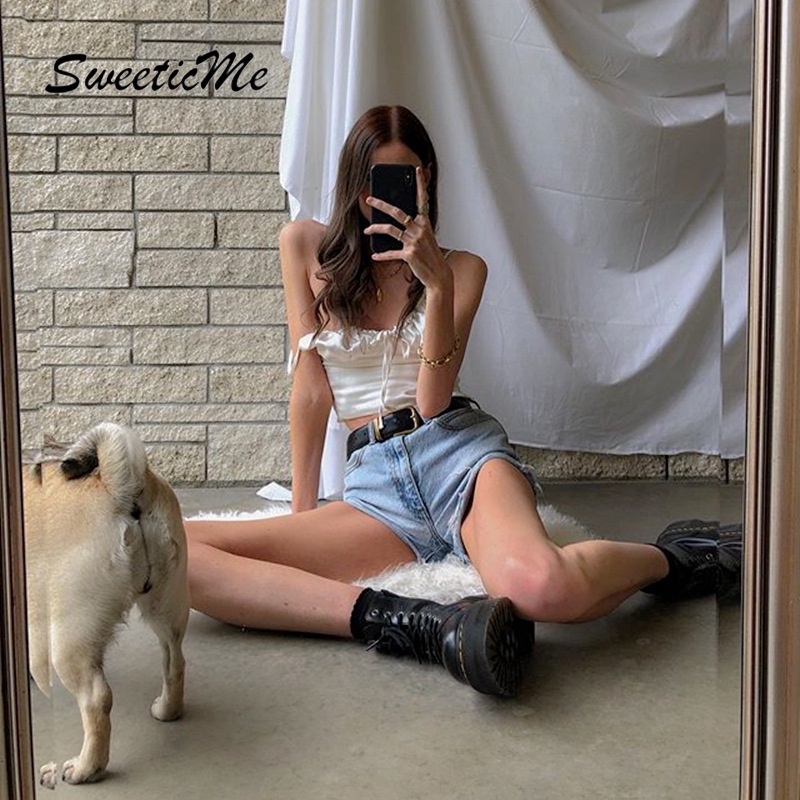Áo Tank Top Hai Dây Màu Trơn Thời Trang Quyến Rũ Cho Nữ