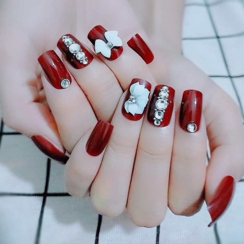 Nailbox thiết kế,bộ móng tay giả,móng úp tay kèm keo