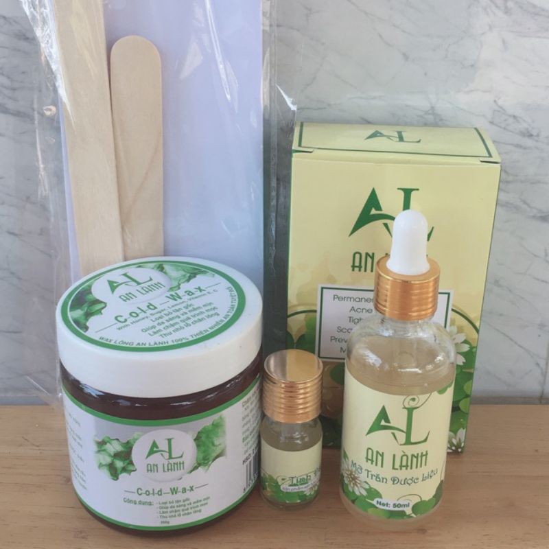Combo khách sỉ 4 gell wax + 2 mỡ trăn triệt lông An Lành