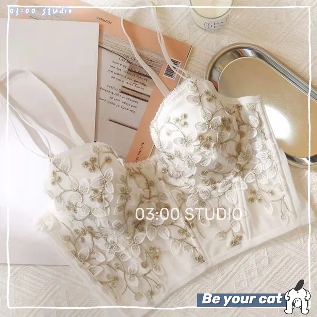（Giao hàng bảo mật）💞Áo Bra sexy💞2 dây bralette lót nữ ren mix đồ cực chất--A02 | BigBuy360 - bigbuy360.vn