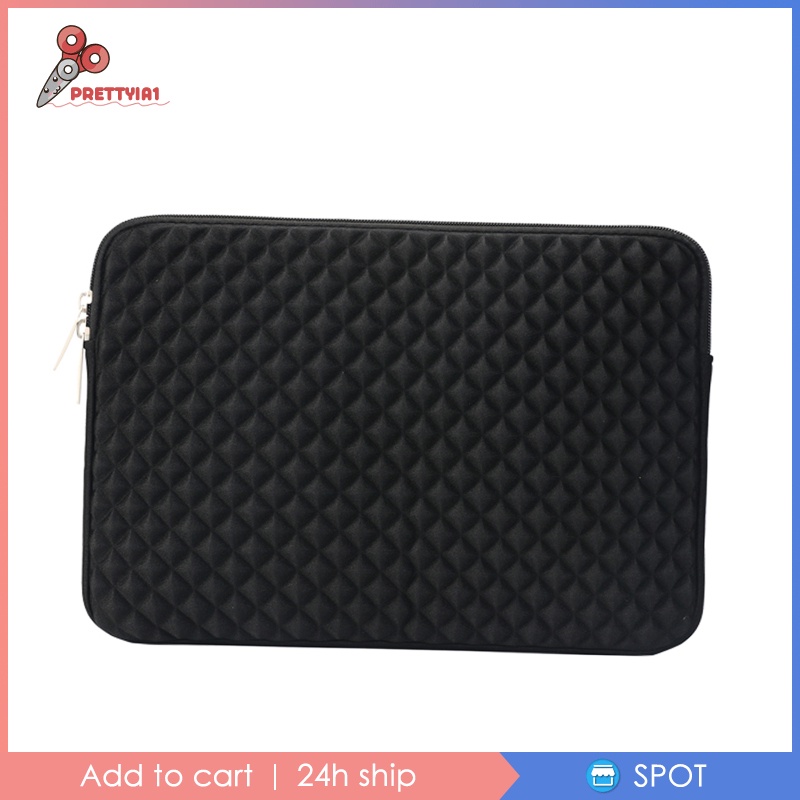 Vỏ Bọc Bảo Vệ Laptop Chống Thấm Nước Màu Đen Prettyia1