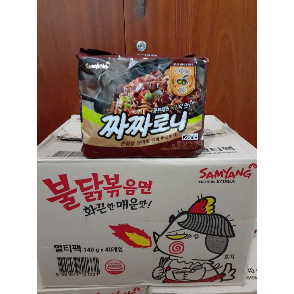 [Lốc 5 gó] Mì tương đen Samyang dầu Olive Hàn Quốc | BigBuy360 - bigbuy360.vn