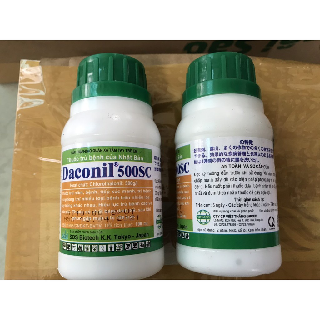 Daconil 100ml - Thuốc trừ nấm bệnh Nhật Bản Hiệu lực trừ bệnh cao và kéo dài