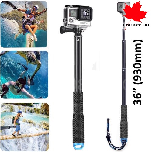 Gậy chụp hình - gậy chụp ảnh , gậy selfie 920 mm, 490mm 1.5m chụp ảnh selfie cho máy Gopro Hero, SJCAM, Eken