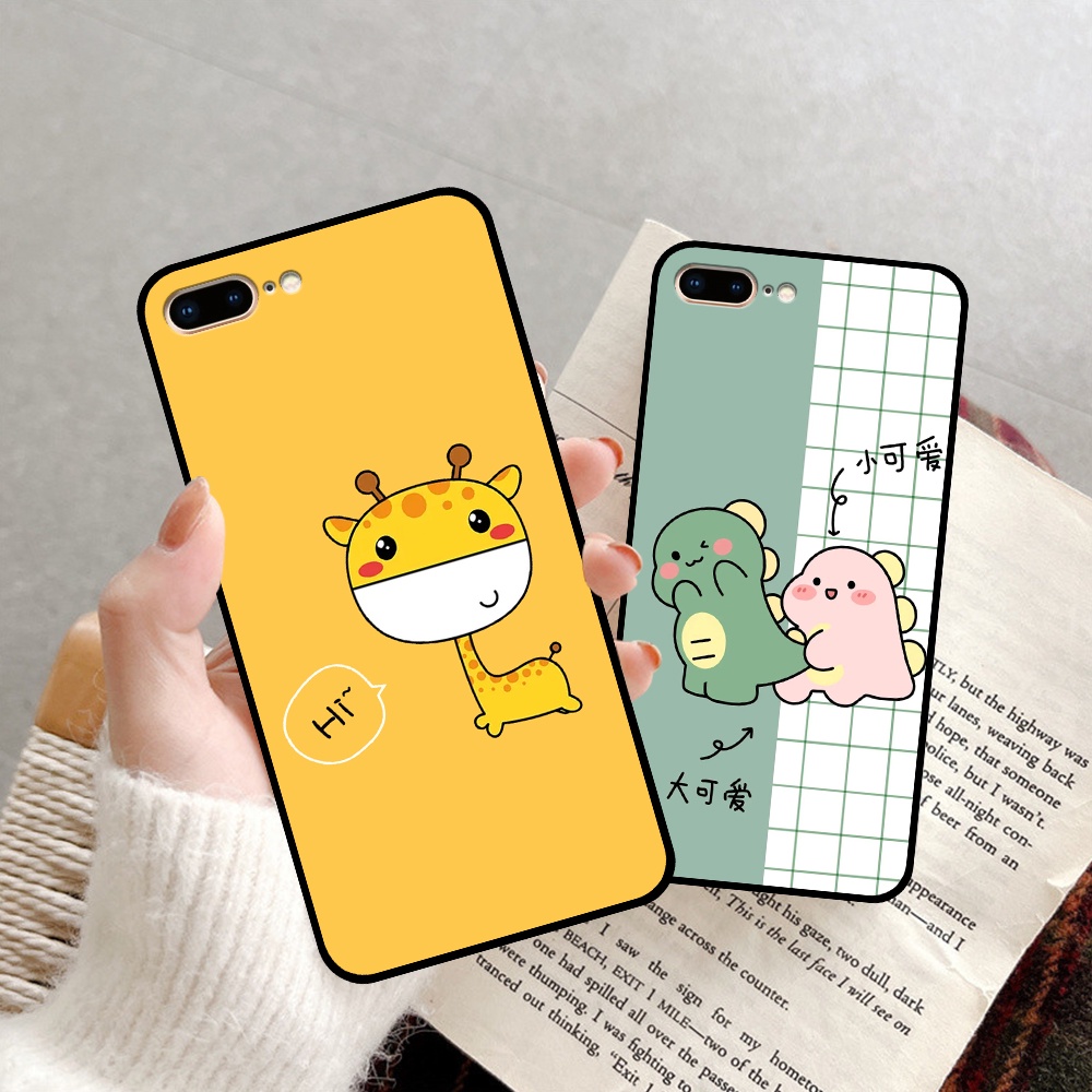 Ốp iphone 5 5s SE 6 6s Plus 7 8 Plus 2020 2022 in hình quả bơ, hươu, khủng long siêu dễ thương