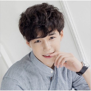 Bộ tóc giả nam nguyên đầu, tóc giả nam cao cấp chất liệu tơ mềm mượt tóc thật + tặng kèm lưới