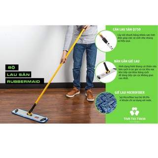 Cây lau sàn thông minh Rubbermaid 53cm, cây lau sàn đa năng cao cấp,dust mops made usa