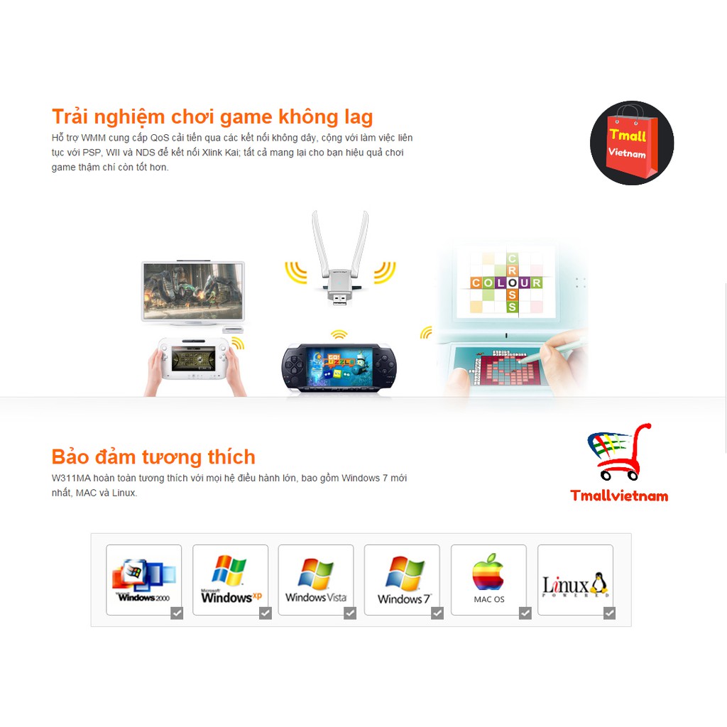 USB thu sóng Wifi TENDA W311MA - PC cồng kềnh không còn phải đi dây mạng | BigBuy360 - bigbuy360.vn