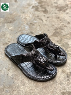 Dép Đầu Cá Sấu Màu Đen size 41-42-40-39