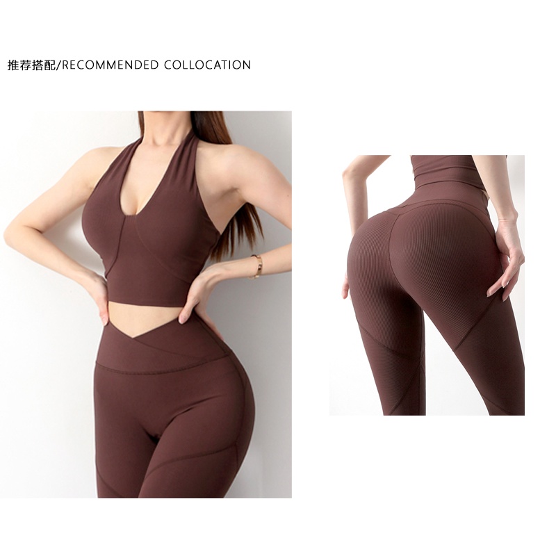 Quần legging thể thao ANRAN ôm dáng nâng mông dành cho chạy bộ tập yoga