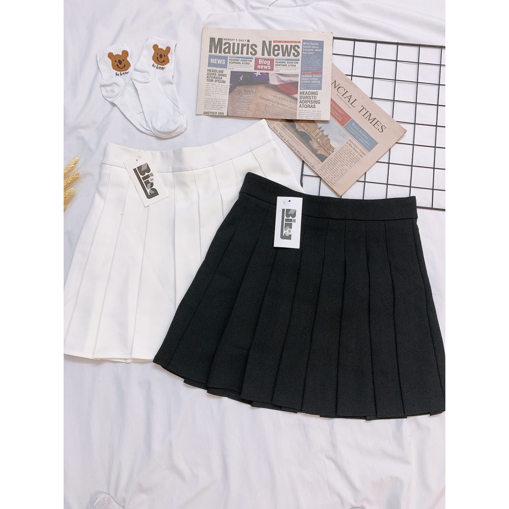 Chân váy tennis ngắn Shynstores - chân váy xếp ly khóa sườn vải tuyết mưa hàng quảng châu cao cấp | BigBuy360 - bigbuy360.vn
