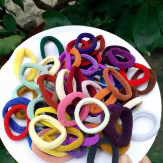 Túi 48 cột tóc nhiều màu tối cở nhỏ (đường kính 3-4cm)