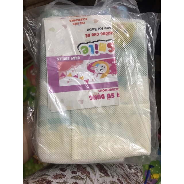 VẢI BỌC THANH CHẮN GIƯỜNG BABY SMILES ĐỘ CAO 65CM/ 70CM