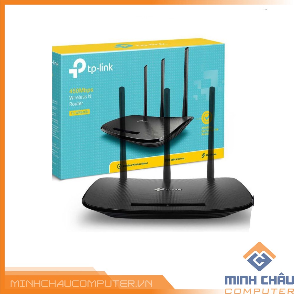 Bộ phát Wifi N Router tplink TL-WR940N 450Mbps