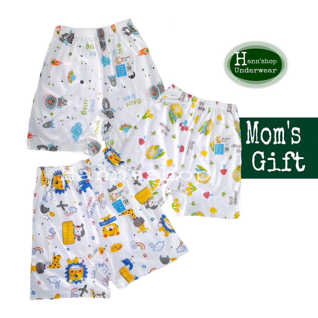 1 quần short trắng in chữ SNI cho mẹ và bé