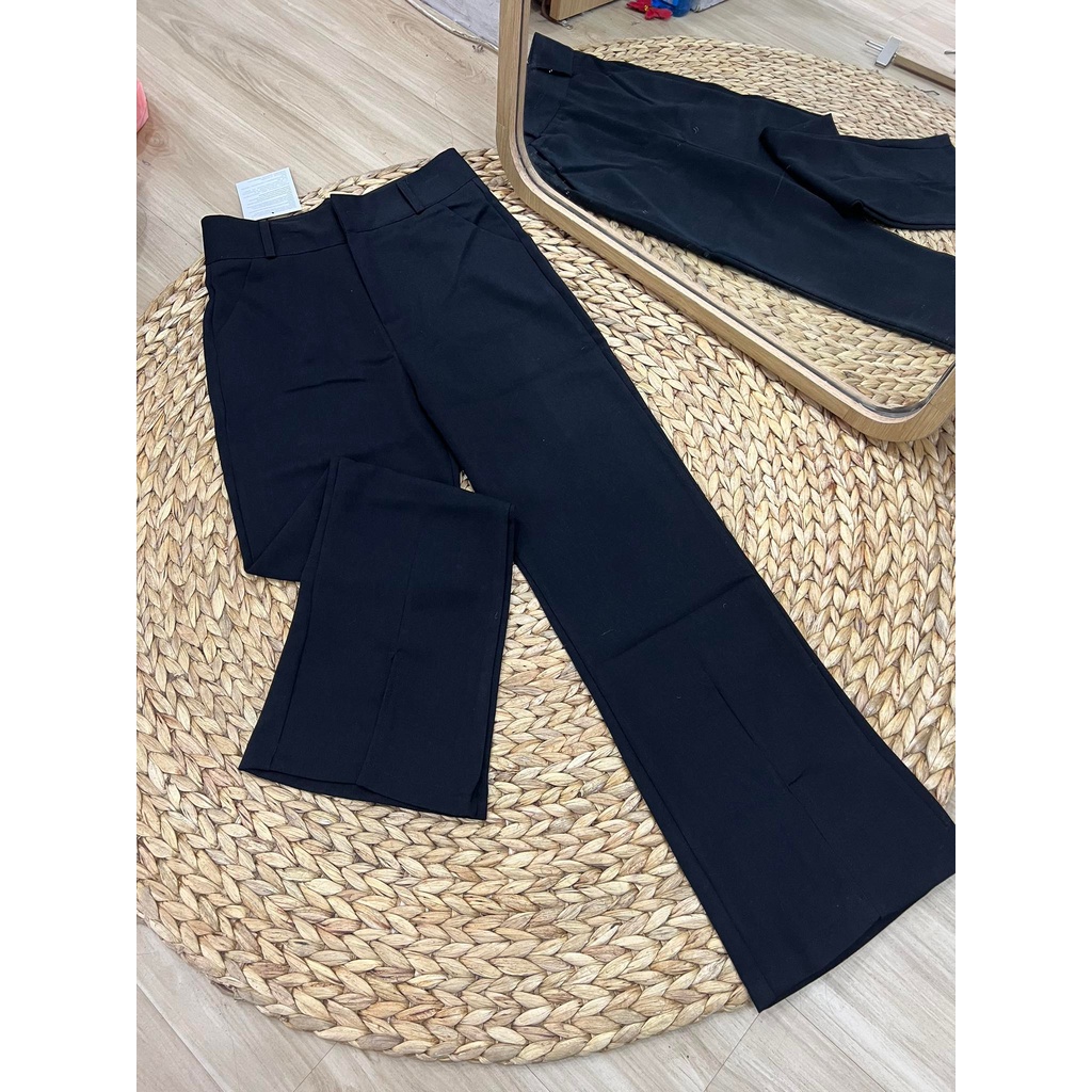 Quần loe xẻ gấu 01