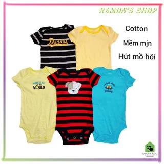 Bộ bodysuit cho bé Remon chất cotton mềm mại an toàn cho bé trai bé gái từ 3 tháng - 24 tháng