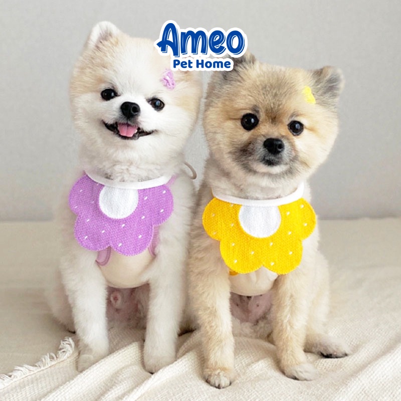 Yếm đeo cho chó mèo nhiều mẫu đáng yêu - Yếm cổ dễ thương thời trang cho thú cưng - Ameo Pet Home