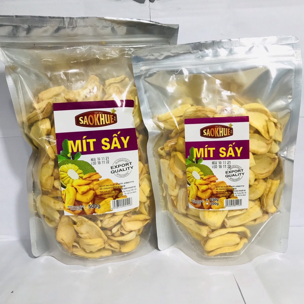 Mít sấy giòn Sao Khuê nguyên cánh 250G/500G