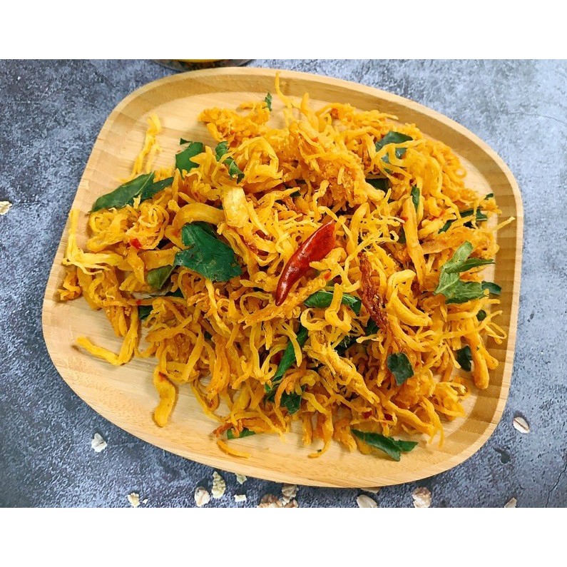 Khô Gà Lá Chanh 300g Siêu Ngon Loại 1, Có túi nhỏ dùng thử I Ăn Vặt Bate Food