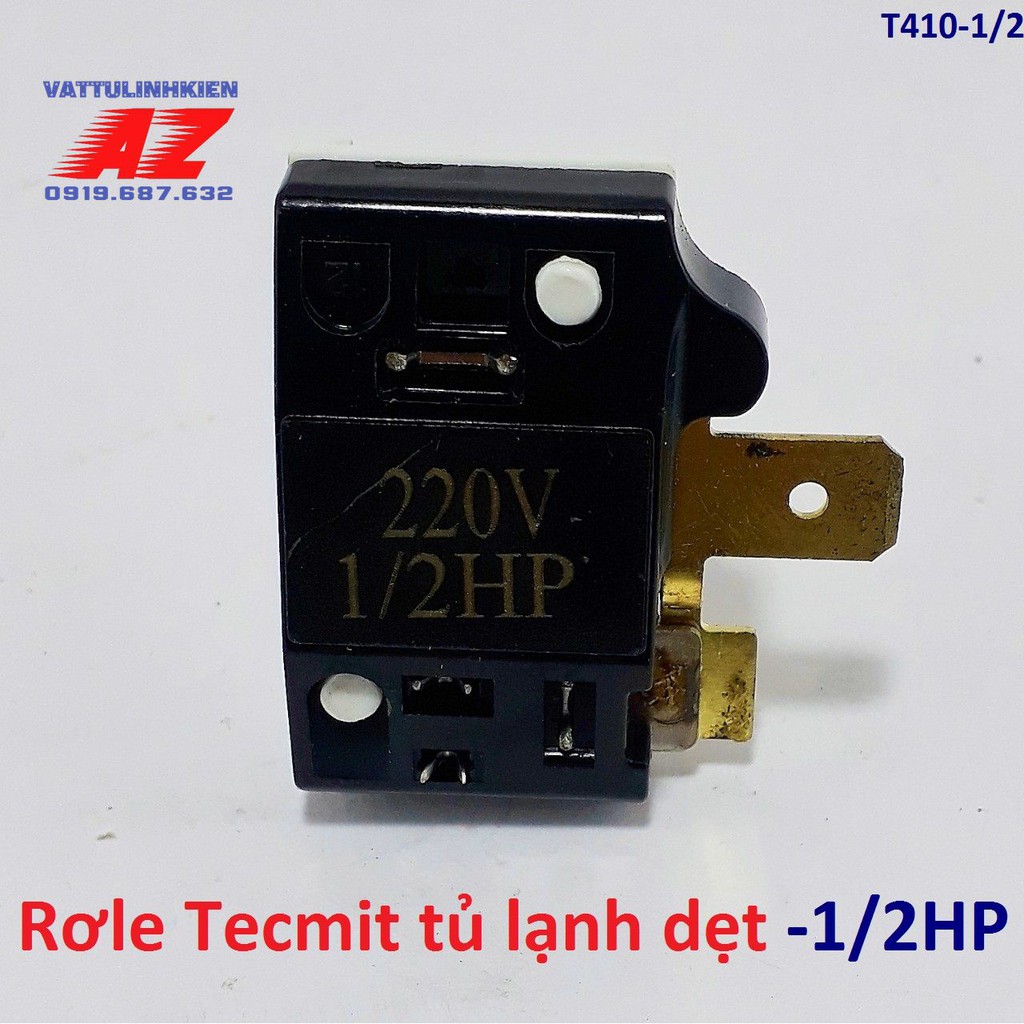 Tecmic - RơLe block Tủ Lạnh dẹt 220V - 1/2HP, 1/8HP loại tốt