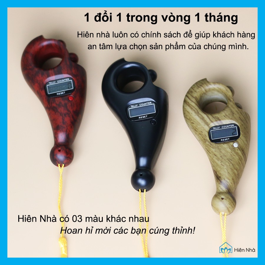 Máy niệm Phật, đếm tràng hạt - Máy đếm số cao cấp, 1 đổi 1 trong vòng 1 tháng - Tiện lợi dễ sử dụng - Hiên Nhà