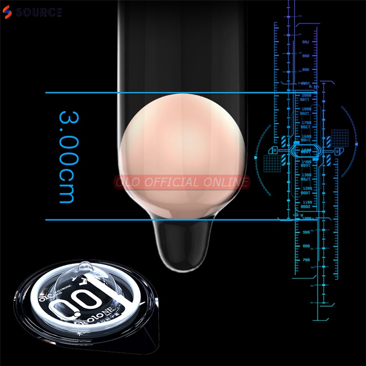 Bao Cao Su OLO Tăng Kích Thước 4.5cm, Siêu Mỏng 001, nhiều gel bôi trơn, cảm giác chân thật.