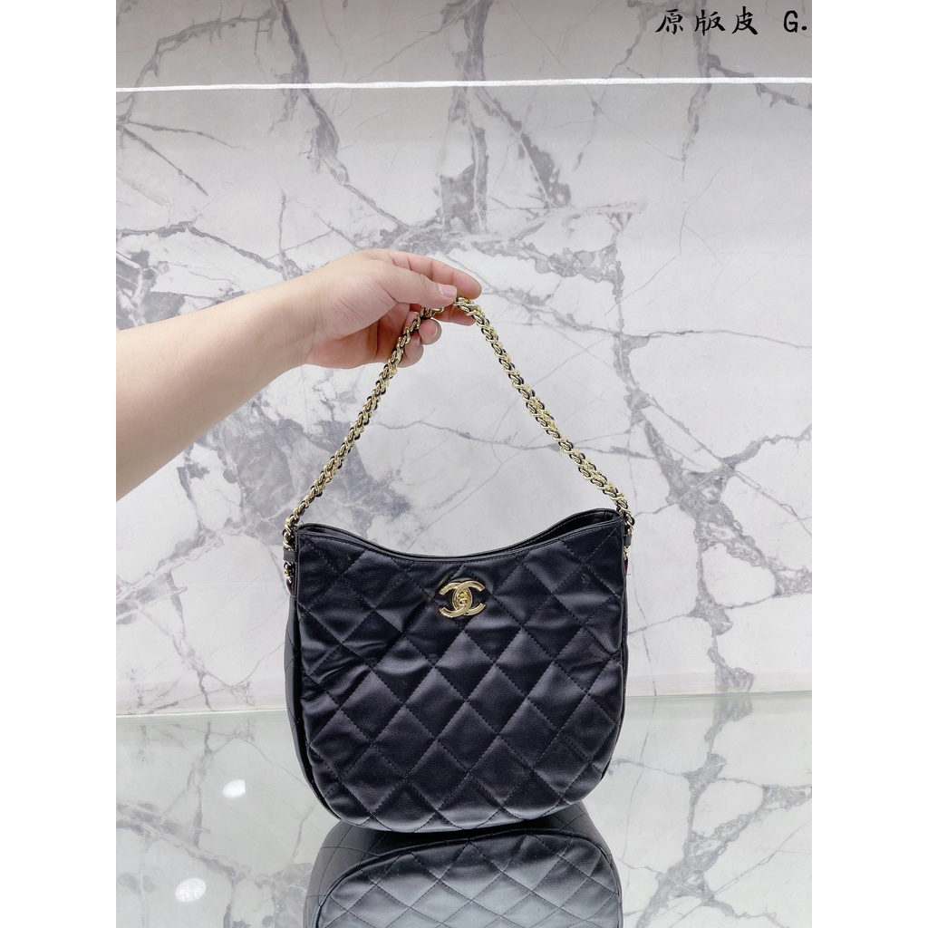 Túi xách nữ đeo vai da thật 𝘾𝙝𝙖𝙣𝙚𝙡 𝘾𝙝𝙖𝙣n𝙚𝙡 CN phong cách cổ điển