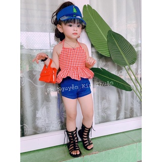 sét áo yếm và quần đùi cho bé