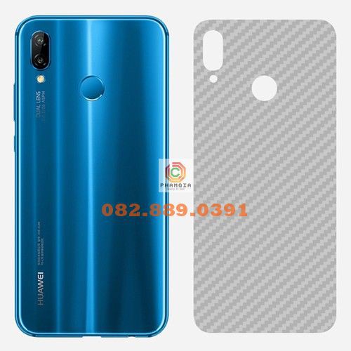 Miếng dán mặt lưng skin carbon Huawei Nova 2i/3/3e/3i