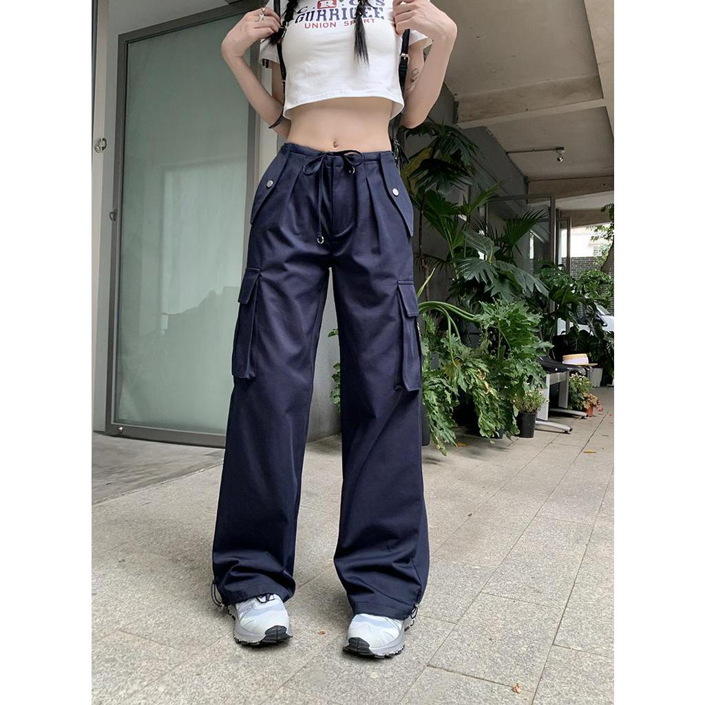 Set Áo Thun Tay Ngắn + Quần Dài Ống Đứng Phong Cách Retro Thời Trang 63312